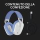 Logitech G G435 LIGHTSPEED Cuffie Gaming Wireless Bluetooth - Cuffie Over Ear Leggere, Microfoni Integrati, Batteria da 18 Ore, Compatibile con Dolby Atmos, PC, PS4, PS5, Smartphone. Bianco 18