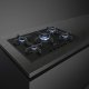 Smeg Cucina PV275B piano cottura Nero Superficie piana 72 cm Gas 5 Fornello(i) 3