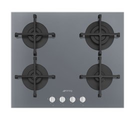 Smeg PV264S piano cottura Argento Da incasso 60 cm Gas 4 Fornello(i)