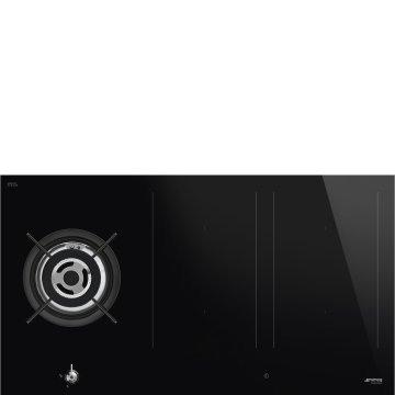 Smeg Classic Classica Piano di cottura PM3953D Nero