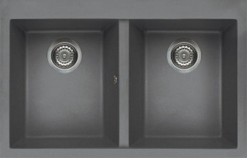 Elleci Quadra 350 Lavello montato su piano Rettangolare Metaltek