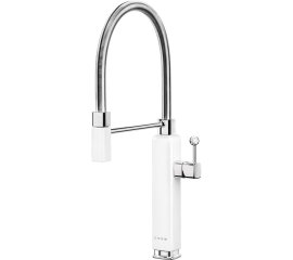 Smeg MDF50WH rubinetto Cromo, Bianco