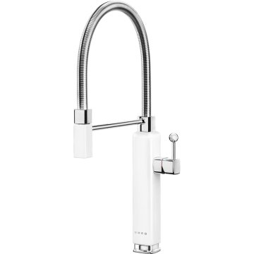 Smeg MDF50WH rubinetto Cromo, Bianco