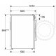 Bosch Serie 6 WNA14449IT lavasciuga Libera installazione Caricamento frontale Bianco E 8