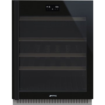Smeg CVI638RWN3 cantina vino Cantinetta vino con compressore Da incasso Nero 38 bottiglia/bottiglie