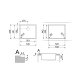 Smeg VFU50SFR lavello Lavello ad incasso Rettangolare Acciaio inox 4