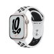 Apple Watch Nike Series 7 GPS, 41mm Cassa in Alluminio Galassia con Cinturino Sport Platino Puro/Nero 2