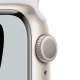 Apple Watch Nike Series 7 GPS, 41mm Cassa in Alluminio Galassia con Cinturino Sport Platino Puro/Nero 4