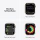 Apple Watch Nike Series 7 GPS, 41mm Cassa in Alluminio Galassia con Cinturino Sport Platino Puro/Nero 7