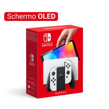 Nintendo Switch OLED console da gioco portatile 17,8 cm (7") 64 GB Touch screen Wi-Fi Bianco