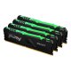 Kingston Technology FURY Beast RGB memoria 128 GB 4 x 32 GB DDR4 3200 MHz 2