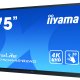 iiyama TE7504MIS-B2AG visualizzatore di messaggi Pannello piatto interattivo 190,5 cm (75