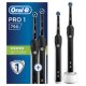 Oral-B PRO Spazzolino Elettrico Ricaricabile 1 - 790 Black Edition. Confezione Doppia Con 2 Spazzolini Neri + 2 Testine 2