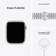 Apple Watch Nike Series 7 GPS, 45mm Cassa in Alluminio Galassia con Cinturino Sport Platino Puro/Nero 10