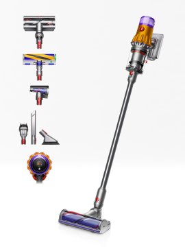 Dyson V12 Slim Absolute Aspirapolvere a bastone 2 in 1 Batteria Secco Filtro igienico Senza sacchetto Nichel, Viola