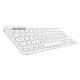 Logitech K380 Multi-Device Tastiera Bluetooth Wireless, Design Easy-Switch, Sottile, Portatile, 2 Anni di Batteria, Funziona con PC, Laptop, Windows, Mac, Android, iPad OS, Apple TV. Bianco 2