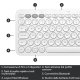 Logitech K380 Multi-Device Tastiera Bluetooth Wireless, Design Easy-Switch, Sottile, Portatile, 2 Anni di Batteria, Funziona con PC, Laptop, Windows, Mac, Android, iPad OS, Apple TV. Bianco 7