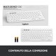 Logitech K380 Multi-Device Tastiera Bluetooth Wireless, Design Easy-Switch, Sottile, Portatile, 2 Anni di Batteria, Funziona con PC, Laptop, Windows, Mac, Android, iPad OS, Apple TV. Bianco 10