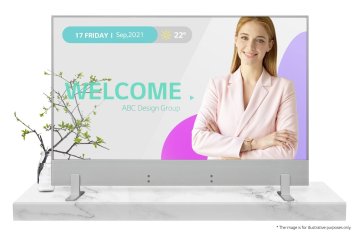 LG 55EW5G-A visualizzatore di messaggi Pannello piatto per segnaletica digitale 139,7 cm (55") OLED 400 cd/m² Full HD Grigio Processore integrato WebOS 18/7