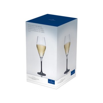 Villeroy & Boch 1137988131 bicchiere da champagne 4 pz 260 ml Cristallo, Vetro Flute da champagne