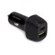 Vultech Caricatore da auto uscite USB Quick Charge 3.0 + Type-C Power Delivery 38W 2