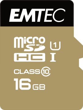 Emtec microSD Class10 Oro+ 16GB MicroSDHC Classe 10
