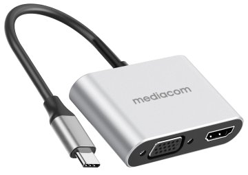 Mediacom MD-C308 adattatore grafico USB Argento