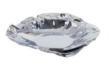 Alessi 90085 cestino da servizio Rotondo Acciaio inox