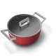 Smeg 50's Style Cookware CKFC2411RDM Rosso 3