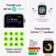 Apple Watch SE GPS + Cellular, 40mm Cassa in Alluminio color Oro con Cinturino Sport Galassia 8