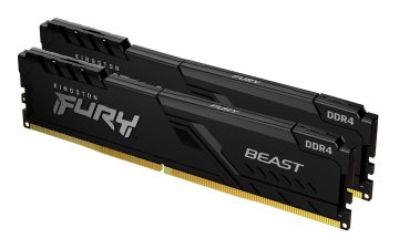 Kingston Technology FURY Beast 16GB 2666MT/s DDR4 CL16 DIMM (Kit da 2) Nero