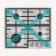 Hisense GM663XB piano cottura Acciaio inox Da incasso 60 cm Gas 4 Fornello(i) 5