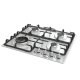 Hisense GM663XB piano cottura Acciaio inox Da incasso 60 cm Gas 4 Fornello(i) 7