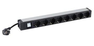 bticino C915308CL prolunghe e multiple 3 m 8 presa(e) AC Interno Nero, Grigio
