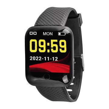 Twenty-five-seven FT400 smartwatch e orologio sportivo 3,3 cm (1.3") LCD Digitale 128 x 128 Pixel Touch screen Nero