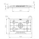 Foster KF Marine Acciaio inox Da incasso 76 cm Gas 5 Fornello(i) 3