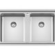 Foster Evo Rettangolare Acciaio inox 2