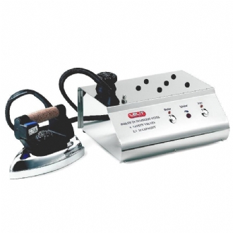 Lelit PS25 ferro da stiro a caldaia 800 W 2,5 L Acciaio inossidabile Nero, Acciaio inox