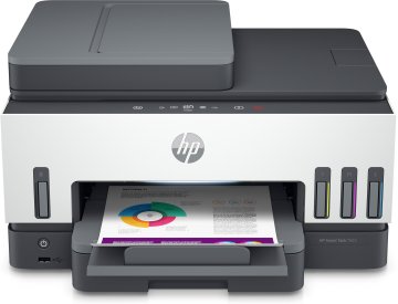 HP Smart Tank Stampante multifunzione 7605, Colore, Stampante per Home and home office, Stampa, copia, scansione, fax, ADF e wireless, ADF da 35 fogli, scansione verso PDF, stampa fronte/retro