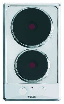 Glem Gas GT320IX piano cottura Acciaio inox Da incasso 29 cm Piastra sigillata 2 Fornello(i)