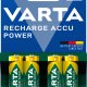 Varta Recharge Accu Power AA 2100 mAh Blister da 4 (Batteria NiMH Accu Precaricata, Mignon, batteria ricaricabile, pronta all'uso) 3