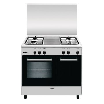 Glem Gas AR964VI cucina Elettrico/Gas Acciaio inox