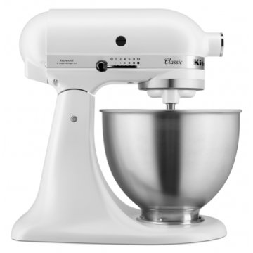 KitchenAid 5K45SSEFW sbattitore Sbattitore con base 250 W Bianco