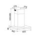 Glem Gas GHB684IX cappa aspirante Cappa aspirante a parete Acciaio inox 650 m³/h 3
