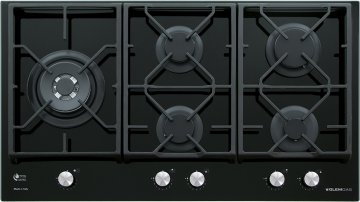 Glem Gas GV95TXBK piano cottura Nero Da incasso 90 cm 5 Fornello(i)