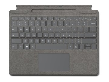 Microsoft Surface Pro Signature Keyboard QWERTY Italiano Microsoft Cover port Platino