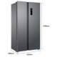 TCL RP505SXF0 frigorifero side-by-side Libera installazione 505 L F Acciaio inox 3