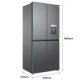 TCL RP466CXF0 frigorifero side-by-side Libera installazione 466 L F Stainless steel 3