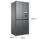 TCL RP466CXF0 frigorifero side-by-side Libera installazione 466 L F Acciaio inox 3