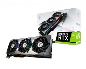 MSI SUPRIM RTX 3080 X 12G LHR scheda video NVIDIA GeForce RTX 3080 12 GB GDDR6X